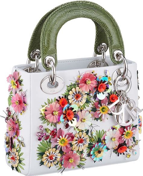 dior floral tote bag